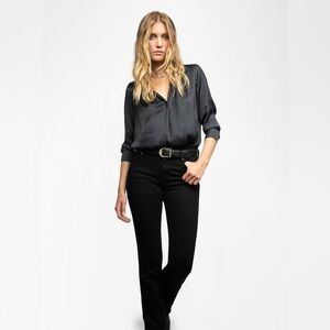 Zadig & Voltaire Tink Satin Blouse black size medium